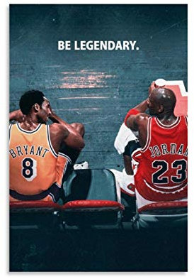 Basketball-Heritage, berühmte Basketballspieler, Basketball-Spiel, Poster, Zimmer, ästhetisches Kindergeschenk, Leinwand-Kunstposter und Wandkunst,