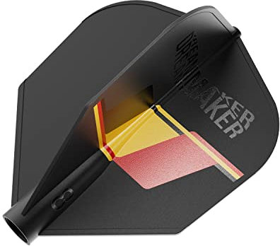 Target Darts Unisex-Adult Dimitri Van den Bergh 8 Dart Flights Dartpfeil, Schwarz, No.6