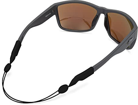 Pilotfish Basics Multipack – verstellbarer Brillenhalter ohne Schwanz, Kabelband: Sonnenbrillen, Brillen, Brillen (schwarz, 35,6 cm) (4er-Pack)