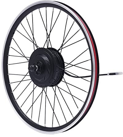 Esyogen 24 Zoll Elektrische Fahrrad Motor Kit Hinterrad 36V 500W E-Bike Umbau Kit E-Bike Radfahren Nabe Umwandlung Dual Mode Controller,max.Geschwindigkeit 30-35KM/H