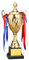 Ronyme o Trofeo Ricompense Trofeo Grande Coppa Trofeo in Metallo Ricordo per celebrativo Concorso di Calcio Calcio Baseball, 32,5 cm