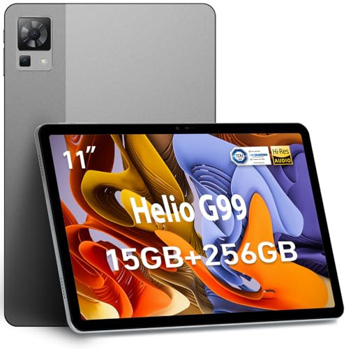 DOOGEE T30PRO Tablet 11 Zoll, Helio G99 Octa-Core 15(8+7) GB+256GB (2TB TF) Gaming Tablet, 8580mAh/33W, 2560x1600 FHD+, 20MP Dual SIM 4G LTE +5G WiFi Widevine L1 mit Hülle