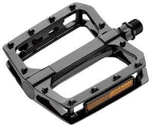 BMX-Pedale & Downhill, Aluminium, Schwarz, 9/16, 115,8 x 103,4 cm