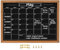 Umtiti Kalender-Kreidetafel, 45 x 60 cm, magnetische Oberfläche, rustikal, braun,massiver Kiefernholzrahmen, Aufhängetafel für Büro, Schule und Zuhause(YLHB-QZ-4560,DE)