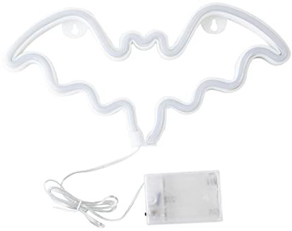 Einzigartige Halloween Decor Bat Lichter Neon Atmosphäre Lampe Für Schlafzimmer Weiche Nacht Lampe Schmuck Neon