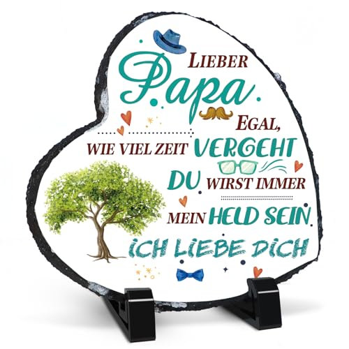 TOARTI Papa Geschenk Geburtstag, Handgemacht Aclyschild Mit Spruch Vatertagsgeschenke für den Besten Papa, Geschenke für Papa zum Weihnachten Vatertag Geburtstag, Geburtstagsgeschenk für Papa