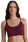 ALBERO NATUR Damen Bustier Bio-Baumwolle Sport BH Unterhemd Yoga Pilates (DE/NL/SE/PL, Alphanumerisch, L, Regular, Regular, Tibetrot-Navy)