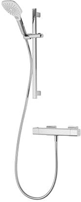 Triton Showers | Velino Cool Touch Bar Mixer | Triton Showers Showers | Thermostatic Shower Mixer Set | Chrome | Cool Touch Technology | Handheld Shower | Anti Scald Shower | Mixer Bar Kit