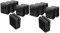 Cokritsm 12 pezzi Morsetti per vetro 8-10 mm in acciaio inossidabile 304, clip in vetro, staffa regolabile in vetro posteriore piatto per corrimano scale balaustra, supporto per scale Nero