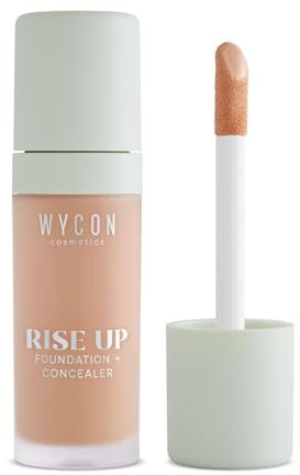 WYCON cosmetics Rise Up Foundation und Concealer mit hellem und ebenmäßigem Finish 10 DEEP Beige