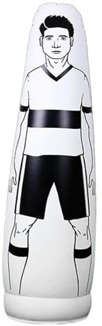 harayaa Freistoß Dummies Fußball Kinder Erwachsene, Fußballtraining, Fußball Boxsack, Torwart Tumbler Fußball, weiß 160cm