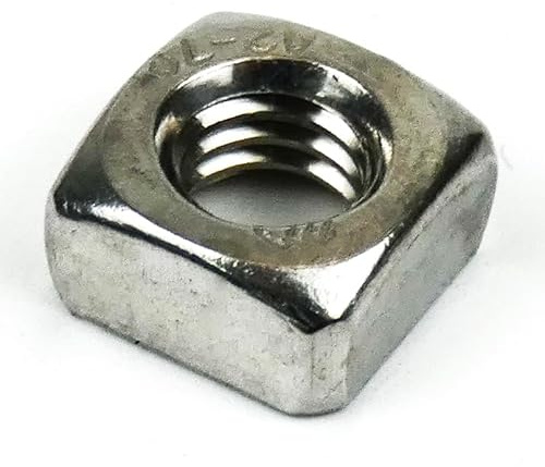 DAUMLINK® Dado quadrato DIN 557, materiale: acciaio inox V2A (25 pezzi) (come UNI 5597) bloccano molto bene e sono adatti ad esempio per il collegamento delle viti o dei bulloni con elementi in legno