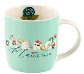 DLP Mug LEMAN modèle Merci maîtresse fleurs - Derrière la porte