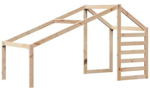 vidaXL Dach für Kinderbett 198x87x113 cm Massivholz Kiefer