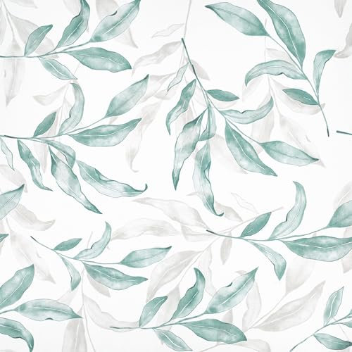 Abyssaly Papel Pintado Autoadhesivo Flor Blanco Azul, Vinilo Adhesivo Muebles 44cm X 600cm, Papel Adhesivo Impermeable Pegatina Decorativos Encimera de Cocina