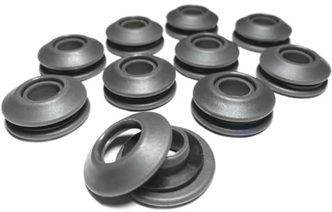 AWAPRO Ösen Set - 30 Stück grau für Planen rostfrei 28x28x12 mm Kunststoffösen für Abdeckplane Poolplane