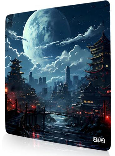 Tilt Tapis de Souris Gamer 30x30 cm | Tapis de Bureau Gaming Anti-Dérapant | Mouse Pad Imperméable pour PC et Accessoires Gaming | Tapis de Clavier (Two Worlds)