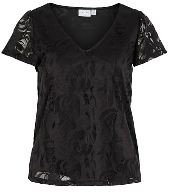 Vila Damen Vistasia S/S V-Neck Top/Ka Vistasia S/S V-Neck Top/Ka (1er Pack)