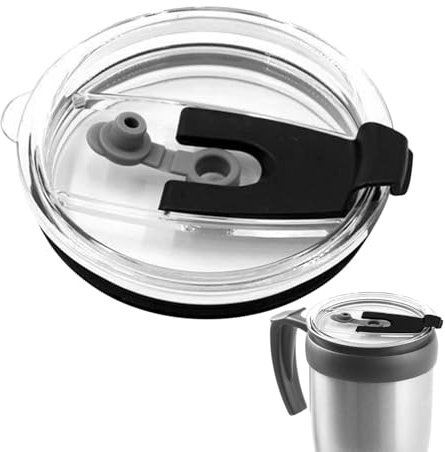 Tapa de vaso a prueba de salpicaduras - Tapa de acero inoxidable de 20 oz, diseño conveniente | Ideal para bebidas frías y calientes, fácil recuperación, accesorio de viaje esencial