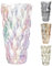Vase à fleurs en verre multicolore - 24 cm - Moderne et minimaliste - Pour centres de table, mariage, décoration de table, bureau et maison - C