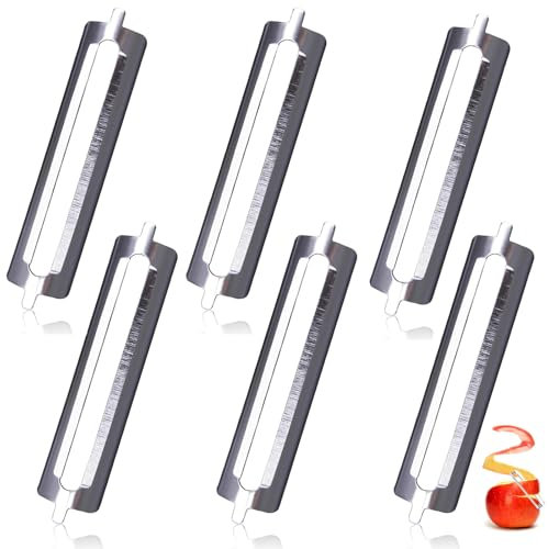 6 Stück Sparschäler Tupper,Sparschäler Ersatzklingen für Spargelschäler Tupperware Ersatzklinge,Gemüseschäler für Vegetable Peeler Gurkenschäler Potato Peeler,Neuer Kartoffelschäler Schälmesser