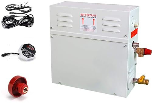 Kit generador de ducha de vapor de 21 kW con autodrenaje, control inteligente de tiempo y temperatura para uso comercial y spa de lujo, perfecto para baños de vapor domésticos