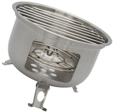 Holzkohlegrills und Holz-Kochherd für Picknicks und Terrassen, Essen, Edelstahl, Rucksackreisen, Survival-Herd