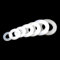 Gummidichtungen, O-Ring Silikon-Dichtungsring, Dicke 2 mm I, ID 6 8 10 mm Silikon-Unterlegscheiben, flach, transparent, 10 Stück(6 x 12mm)