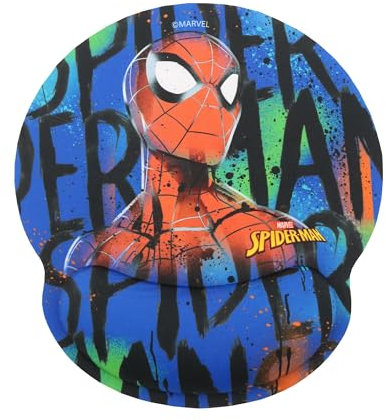 WONDEE Spiderman Marvel Mousepad mit Handauflage das Ihnen Kraft gibt, Gel Mauspad mit Handgelenkauflage mit Exclusives Spider-Man Design, Marvel Spiderman Geschenke