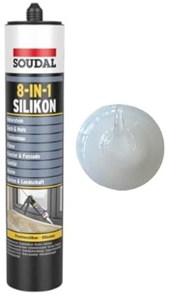 Silikon Soudal 8-IN-1 Premiumsilikon die All-in-One-Lösung (Transparent)