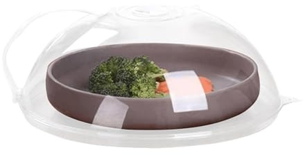 Coperchio antischizzi for microonde, protezione for piastra del forno con sfiati for vapore regolabili, lavabile in lavastoviglie(Upgraded version)