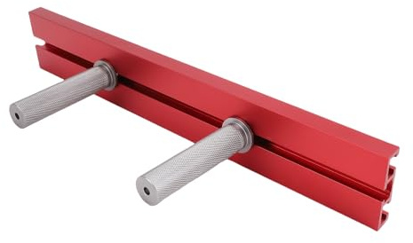Bewinner Sliding Slot Fence Kit High-Strength Aluminum Alloy Dog Hole Bench Fence for Woodworking Saw Table Essential Accessory for Hobbyists and Professionals Workbenches and Drill Presses