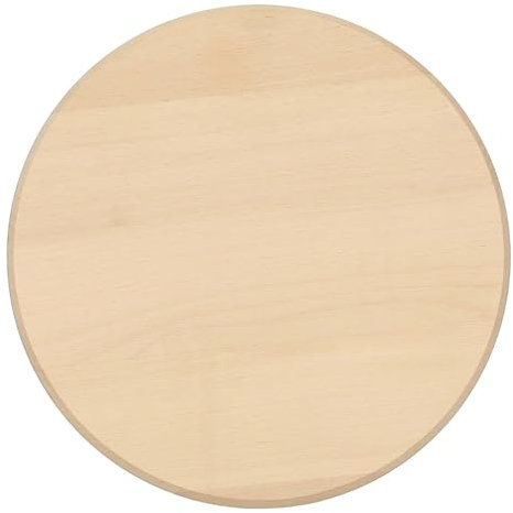 Bütic – Plato de jamón de haya – Tabla de cortar redonda – Tamaño de la tabla: Ø 40 cm