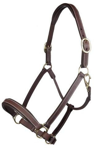 HKM Nature Lederhalfter Braun One Size