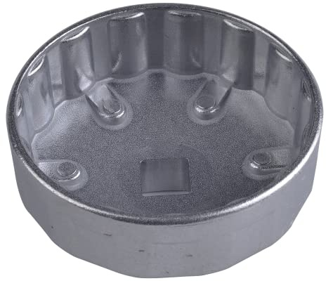 SW-Stahl 08450-73/15 Ölfilterglocke - 73 mm Ölfilterschlüssel - 15-kant | Präzisions-Ölfilterkappe aus Aluguss für GM und Chrysler, 1/2 Zoll Antrieb, robustes Leichtmetall für Profi-Werkstätten