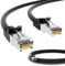 HB-DIGITAL 3m CAT 7 LAN Kabel RJ45 Patchkabel mit CAT 7 Rohkabel S/FTP - GHMT zertifiziert - 10 Gbps Ethernet Netzwerkkabel Kupfer Profi PiMF für Patchpanel Switch PC Router - Schwarz