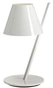 Artemide La Petite Tischlampe, Aluminium, Weiß, 25 x 19,4 x 37 cm