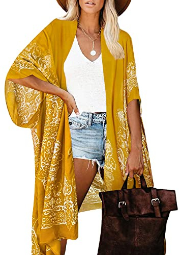 Breezy Lane Kimonos for Women Swimsuit Coverup Beach Kimono Cover Up Summer Cardigans Vacation Outfits Resort Wear