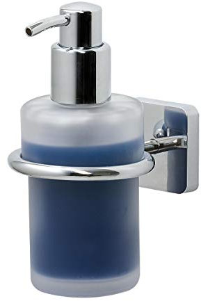 Tiger Onu Dispenser per Sapone Liquido, Acciaio Inox, Vetro, Cromato, 7,7 x 15 x 11 cm