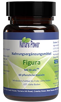 Figura mit ID-alG™ | für Übergewichtige nicht Fettleibige | von NATURE POWER | 100% natürlich | 60 pflanzliche Kapseln | vegan und gentechnikfrei