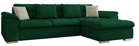 Mirjan24 Ecksofa Diana, Eckcouch mit Bettkasten und Schlaffunktion, Elegante Couch, Polsterecke Sofa, Couchgarnitur, Schlafsofa (Uttario Ve. 2951 + Uttario Ve. 2951 + Senegal 823, Ecksofa Rechts)