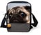 Binienty Kinder-Umhängetasche, kleine Umhängetasche, Handtasche, für Reisen, Schule, Wandern, Mops, Einheitsgröße