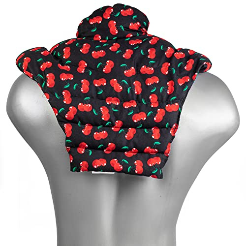Rapssamenkissen Nackenhörnchen HWS cherry-black Wärmekissen | Nackenkissen · Nacken · Schultern · Rücken · Nackenhörnchen · Rapssamenkissen