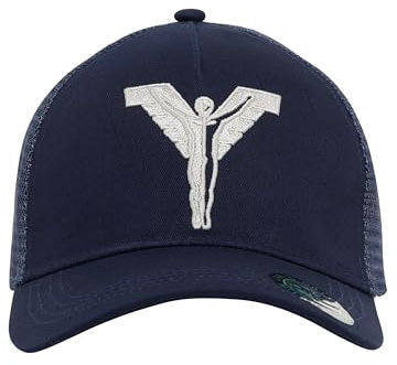 Carlo Colucci Truckercap mit Ikarus-Stickerei Navy OS