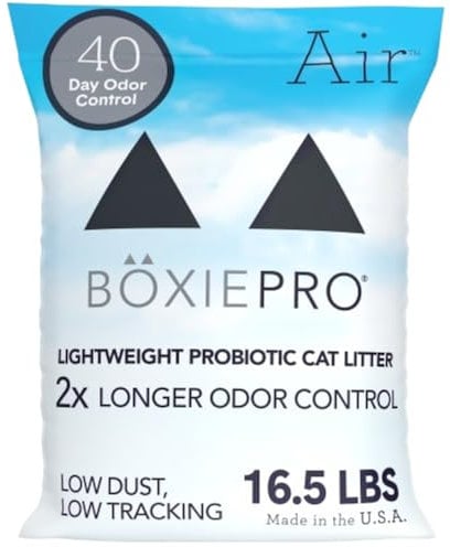 Boxie Probiotic Cat Litter, Lightweight 40-Day Odor Control, Clumping, 16.5lb