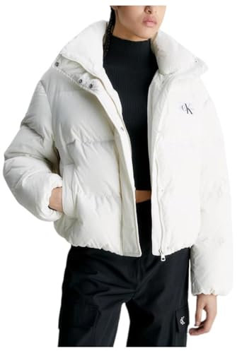 Calvin Klein Jeans Damen Daunenjacken, White, XS