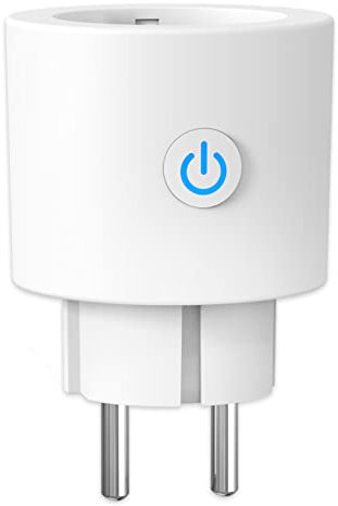 ANTELA WLAN Smart Alexa Steckdose 16A,Stromverbrauch Messen,Google Home,Smart Life APP, 2,4GHz