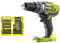 Confezione RYOBI - Trapano/avvitatore R18DD3-0 - 18V OnePlus senza batteria e caricabatterie - Set di impilaggio RYOBI 3