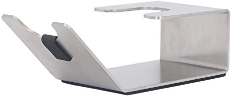 Support de Porte-Filtre à Café en Acier Inoxydable, Station d'Inviolabilité Expresso sans Fond, Organisateur