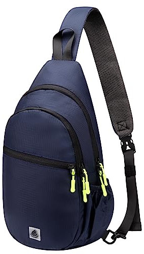 Gisdanchz Sling Bag Herren Damen, Schultertasche Herren Damen Schwarz Wasserdicht Klein Sportlich, Brusttasche Crossbag Crossbody Bag Backpack Umhängetasche Herren Damen Daypacks Bodybag, Marine